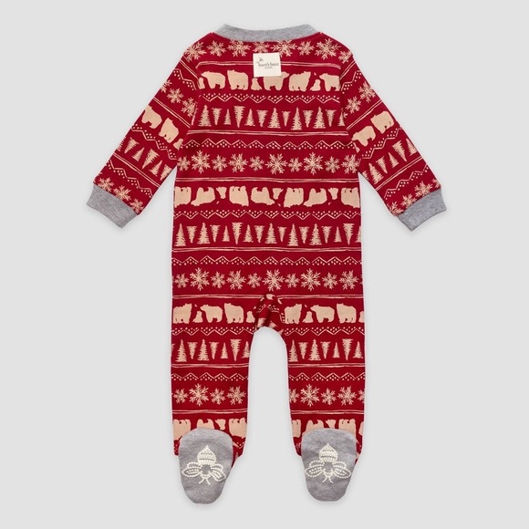 Burt’s Bees Christmas Baby Sleeper Size 3-6 Months NEW - Picture 8 of 8